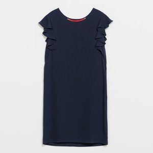 Donated🌸EUC ZARA BASIC Navy Shift Dress Size S